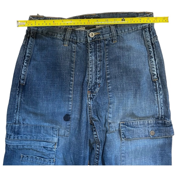 Vintage Men’s Blue Y2K Wide Leg Baggy Multi Pocket Sean John Denim Jeans Sz 30 - Picture 4 of 8